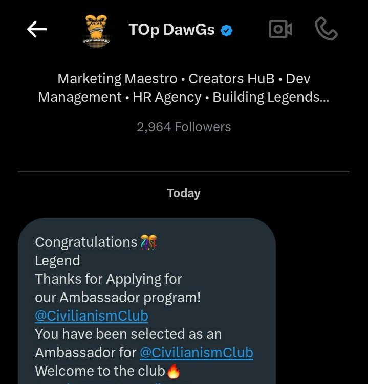 Damilola๐๐ฆโ๐ฅ (@ladyledger0) on Twitter photo Few months ago, I started with 0 followers but with curiosity, and consistency!
Today, Iโm beyond proud to announceโฆ
That I'm now Officially An Ambassador for <a href="/CivilianismClub/">CivilianismClub๏ฝFREE MINT LIVE</a>
This is BIG for me. My first break. My first "YES" in the space.
And in collaboration with Few months ago, I started with 0 followers but with curiosity, and consistency!
Today, Iโm beyond proud to announceโฆ
That I'm now Officially An Ambassador for <a href="/CivilianismClub/">CivilianismClub๏ฝFREE MINT LIVE</a>
This is BIG for me. My first break. My first "YES" in the space.
And in collaboration with
