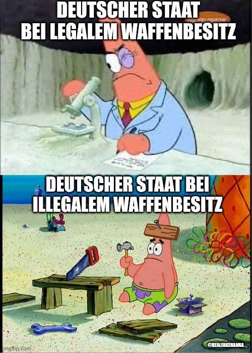 RealFakeHanna's tweet image. Wenn die Tatwaffe eine legale war, wird alles unternommen um den legalen Waffenbesitz weiter einzuschränken. 
War die Tatwaffe eine illegale besessene, wird sie nicht mit einem Wort thematisiert...