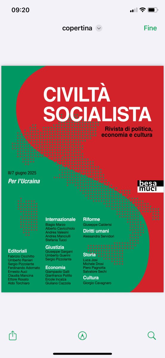 È uscito il settimo numero di Civiltà #socialista