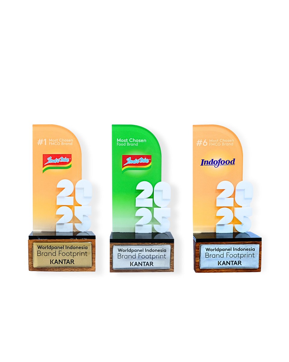 PT Indofood Sukses Makmur Tbk kembali menerima penghargaan Indonesia Brand Footprint 2025 yang diselenggarakan oleh Kantar WorldPanel Indonesia beberapa waktu lalu.

Kategori penghargaan yang diterima adalah:
✅ Indofood sebagai Most Chosen FMCG Brand
✅️Indomie sebagai Most