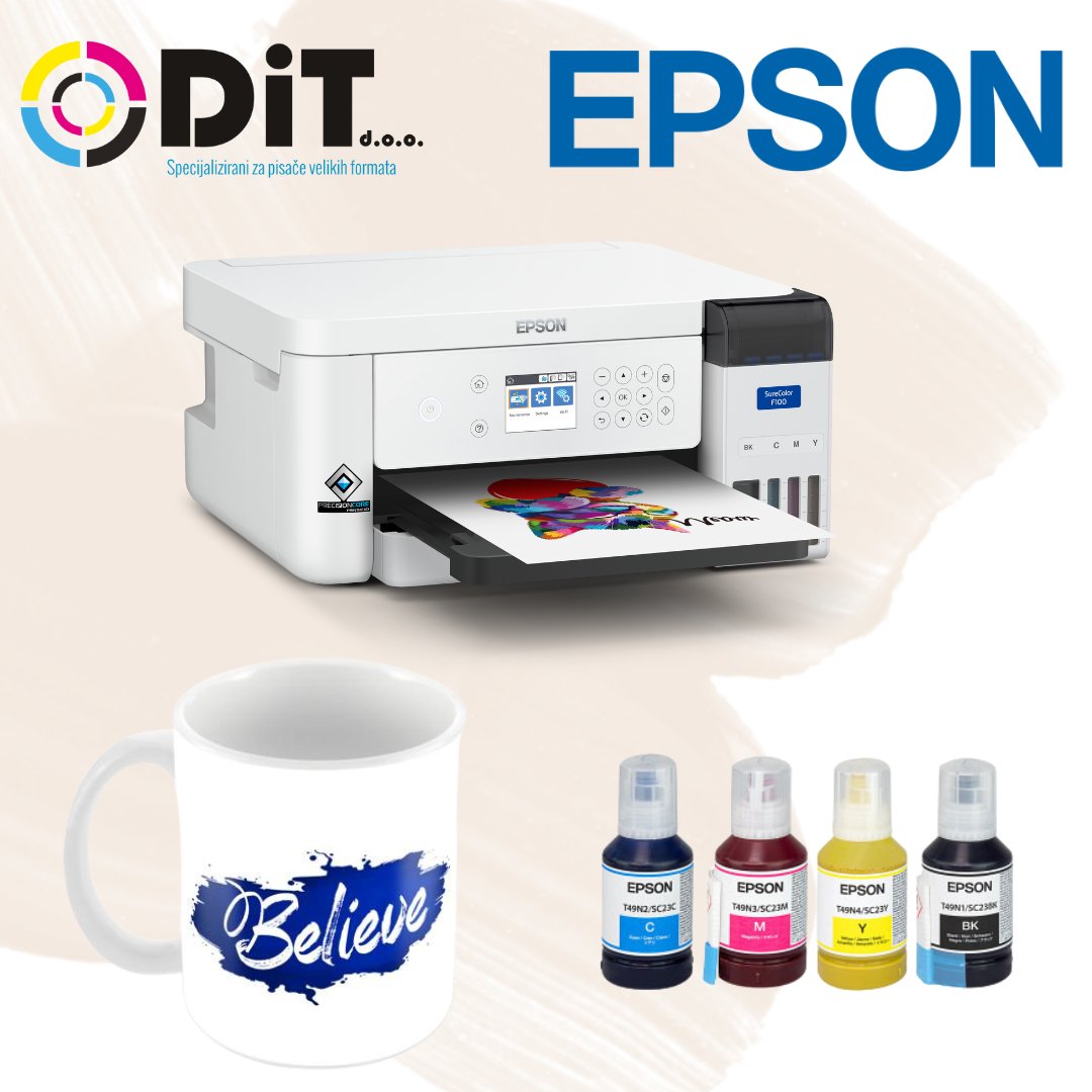 DITdoo's tweet photo. Epson SureColor SC- F100 idealni printer za tisak na šalice i suvenire - https://t.co/KYv7ILHj4j https://t.co/JANFFlNmPp