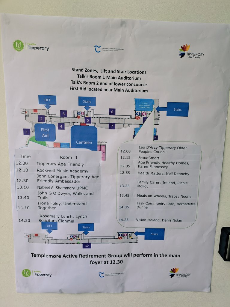 Tipperary Age Friendly (@agetipperary) on Twitter photo We have a brilliant range of speakers today, make sure you get to them <a href="/UPMC/">UPMC</a> <a href="/HSELive/">HSE Ireland</a> <a href="/AgeFriendlyIrl/">Age Friendly Ireland</a> <a href="/TASKCommCare/">TASK Community Care</a> <a href="/_MealsOnWheels/">Meals on Wheels</a> <a href="/FraudSMART/">FraudSMART</a> <a href="/LynchSolicitors/">Lynch Solicitors</a> We have a brilliant range of speakers today, make sure you get to them <a href="/UPMC/">UPMC</a> <a href="/HSELive/">HSE Ireland</a> <a href="/AgeFriendlyIrl/">Age Friendly Ireland</a> <a href="/TASKCommCare/">TASK Community Care</a> <a href="/_MealsOnWheels/">Meals on Wheels</a> <a href="/FraudSMART/">FraudSMART</a> <a href="/LynchSolicitors/">Lynch Solicitors</a>