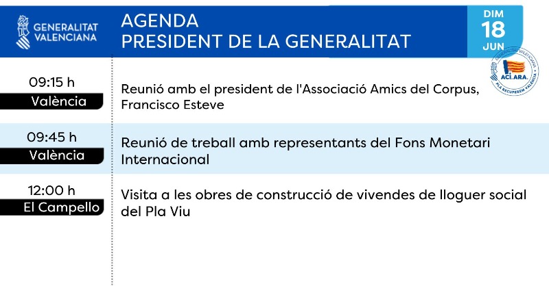 Generalitat (@generalitat) on Twitter photo 🗓 Agenda del president de la Generalitat, <a href="/carlos_mazon_/">Carlos Mazón</a>
📌 Dimecres, 18 de juny de 2025
➡ comunica.gva.es/va/agenda-del-… 🗓 Agenda del president de la Generalitat, <a href="/carlos_mazon_/">Carlos Mazón</a>
📌 Dimecres, 18 de juny de 2025
➡ comunica.gva.es/va/agenda-del-…
