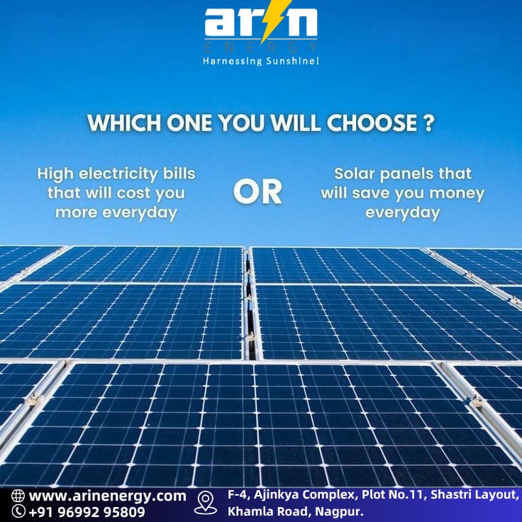 arin_energy's tweet image. ⚡ Still paying high electricity bills?
Why, when the sun can pay them for you! 🌞Switch to solar and watch your savings rise every day!
👇 DM us today or visit us at Arin Energy 
📞 +91 96992 95809
🌐 arinenergy.com 
#SolarSavings #GoSolarIndia
