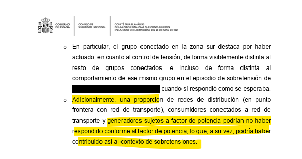 Javier Blas (@javierblas) on Twitter photo Yesterday, the Spanish gov highlighted 2 key factors on the blackout: no enough programmed plants to control voltage, and some of those plants not controlling it.
But the report mentions a 3rd factor: 22% of the renewable plants did not meet key metrics (pages 112 and 132) Yesterday, the Spanish gov highlighted 2 key factors on the blackout: no enough programmed plants to control voltage, and some of those plants not controlling it.
But the report mentions a 3rd factor: 22% of the renewable plants did not meet key metrics (pages 112 and 132)
