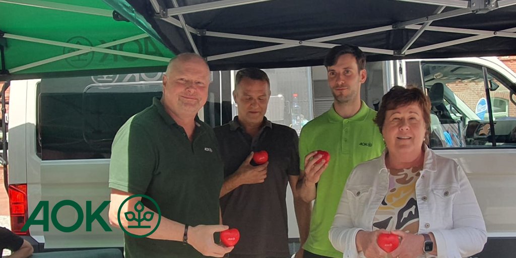 Gestern fand in #Burg der Aktionstag unter dem Motto „herzenssache- Mach Deinem Herzen Beine“ gemeinsam mit Ministerin Grimm-Benne und vielen anderen statt. Die #AOKSachsenAnhalt unterstützt landesweit die 6. #Herzwoche.