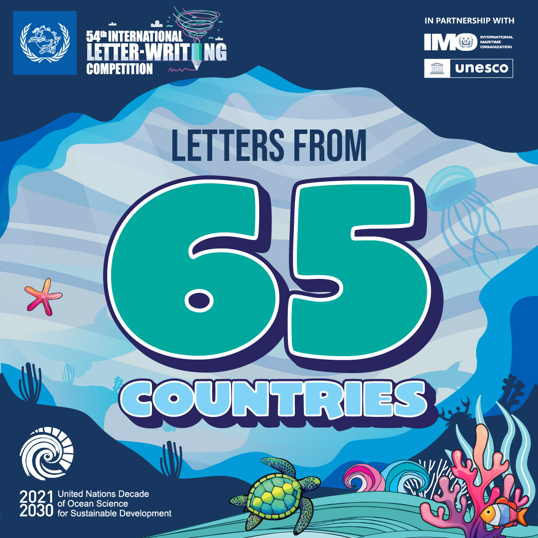 UPU_UN's tweet image. The 54th International Letter-Writing Competition (#ILWC) made waves with entries from 65 UPU member countries 🌍.

UPU thanks all participating countries for their support and for championing youth voices on issues that shape our shared future. 

@IocUnesco @IMOHQ