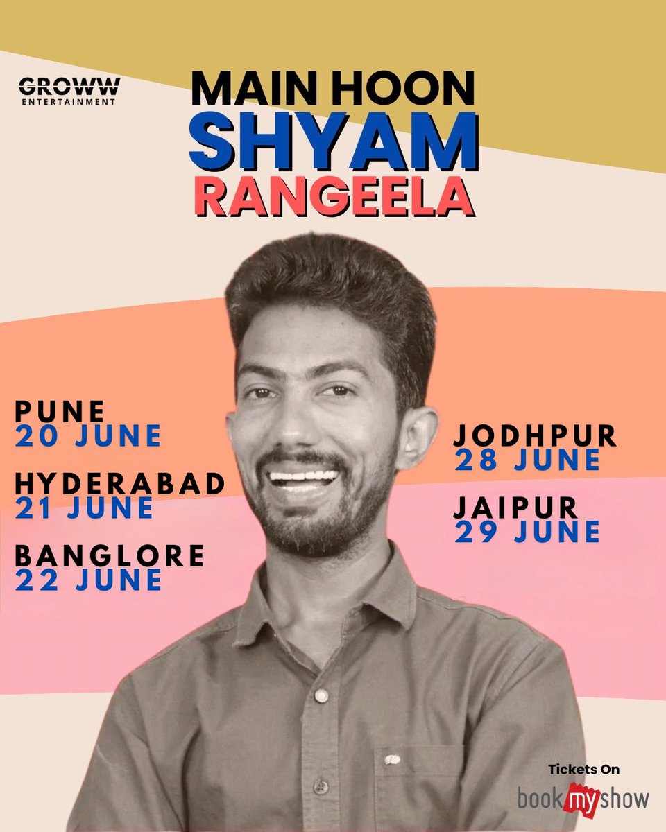 ShyamRangeela's tweet image. Train se kar raha hu ye safar, aa jao milte hai in cities mein