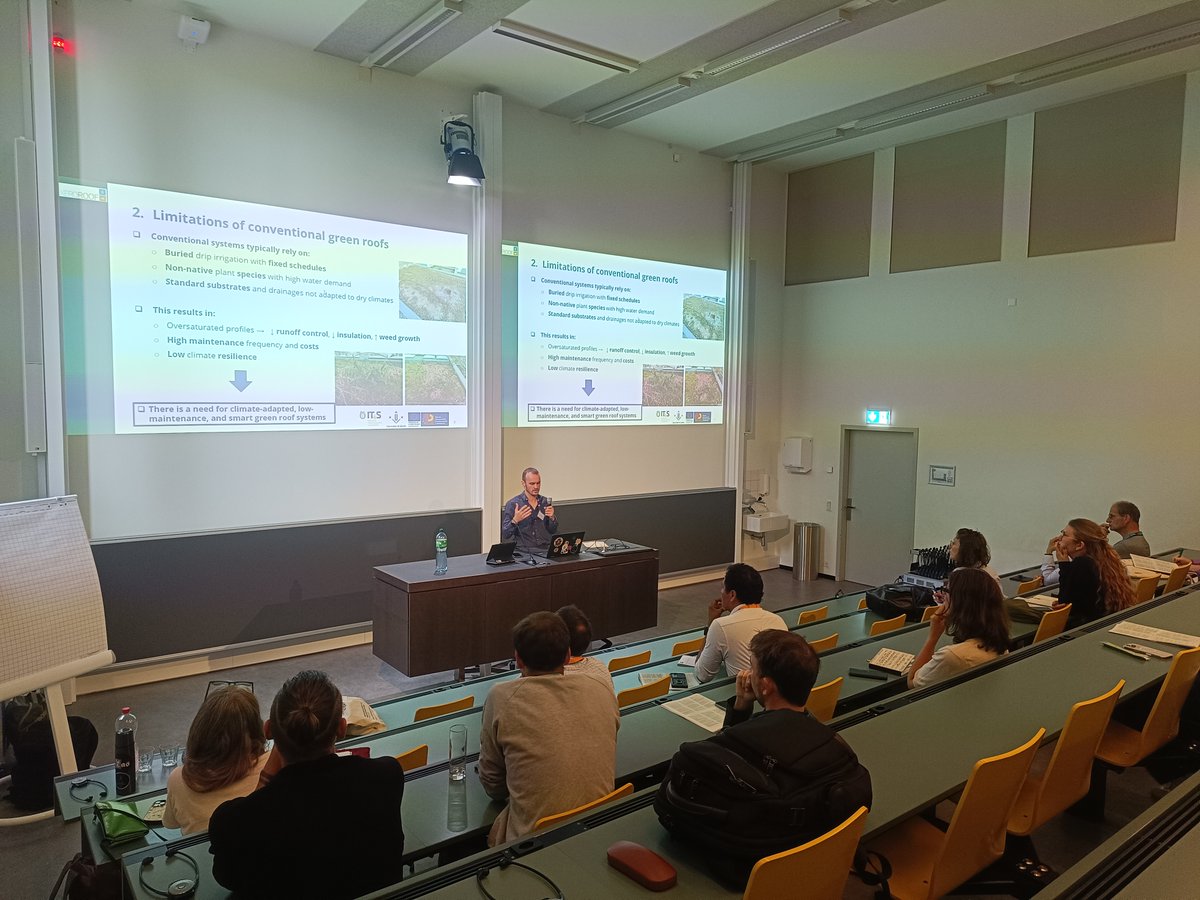 Els avenços de #BIG4LIFE travessen fronteres! 🌍 

Els nostres investigadors han participat els dies 5 i 6 de juny al World Congress on Green Roofs and Facades de Basilea, un dels fòrums científics més rellevants del món per a cobertes i façanes verdes.