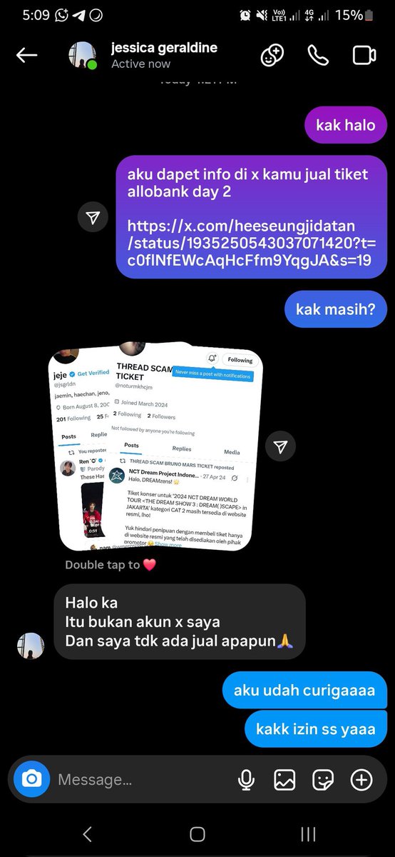 jihoonbokki's tweet photo. PLS UP bantu rt &amp; share aku sama temenku hampir aja kena tipu dia ini, hati2 ya tum😀😀😀

No HP kosongan +62 856-2491-94665
Norek allobank
856249194665 an jessica geraldinee

block report aja sekalian biar ga makan korban lagi, tobat2 kak kiamat udah deket @heeseungjidatan https://t.co/Z2RVlUmUUQ