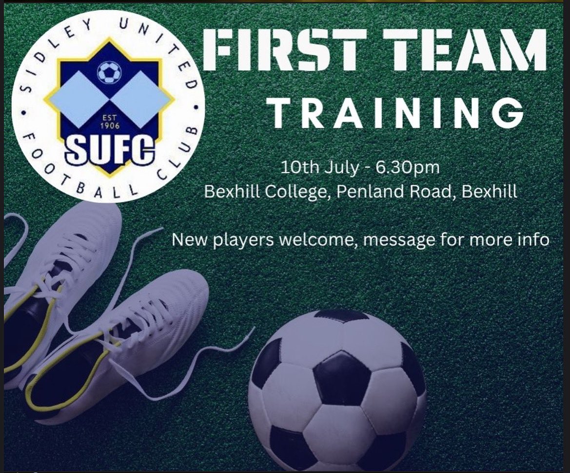Pre season starts on the 10th July old &amp; new are welcome #preseason #fitness #training