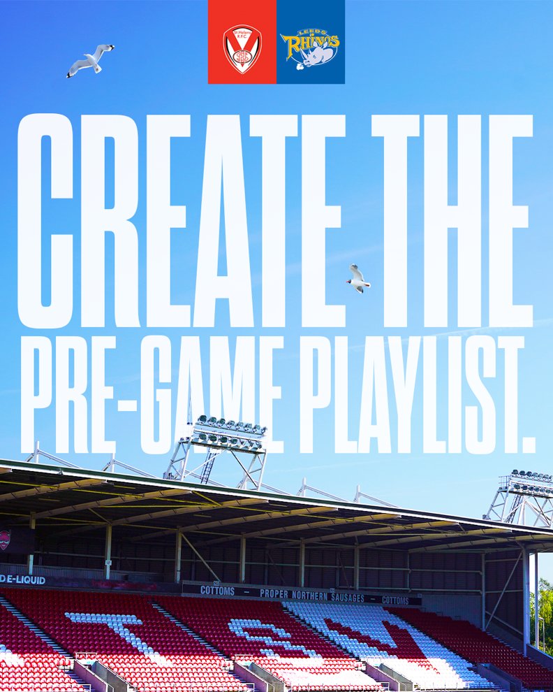 Your turn to pick the music! 🎶  We're letting YOU choose our pre-match music for the Leeds Rhinos game!

Got a favourite song? One to get the team hyped? Comment the song name and artist below. We'll select 15+ to play and announce them on game day!

#COYS