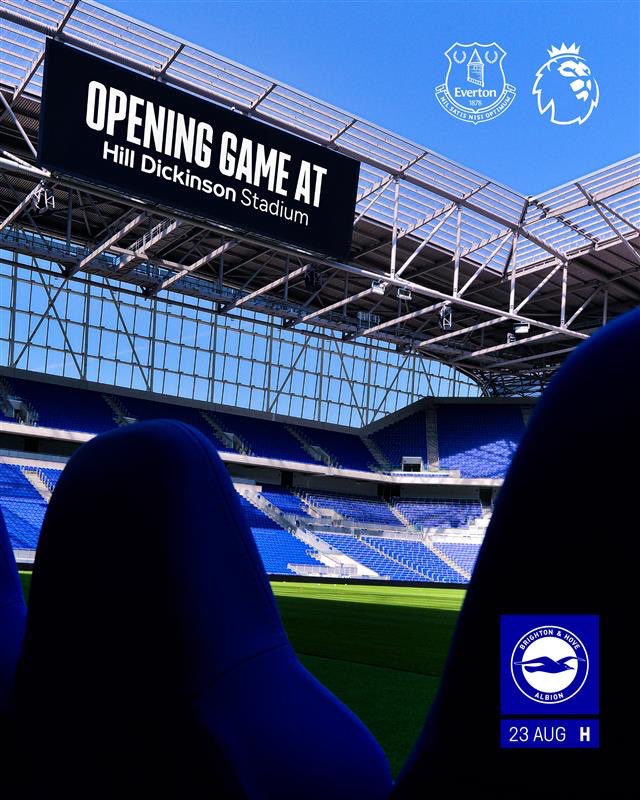 Everton Stadium (@evertonstadium) on Twitter photo Not long to go now until the first ever <a href="/premierleague/">Premier League</a> match at Hill Dickinson Stadium. 🤩 Not long to go now until the first ever <a href="/premierleague/">Premier League</a> match at Hill Dickinson Stadium. 🤩