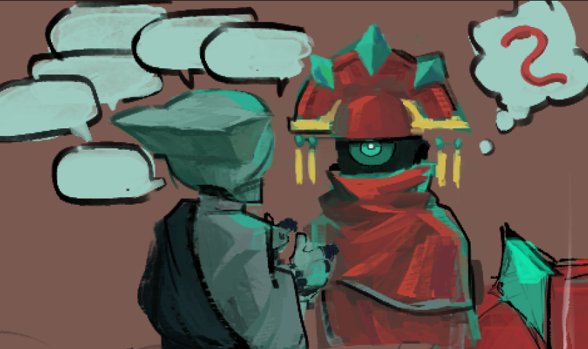 ror2 provi and mithy. i think providence rotates worms in his head at all times