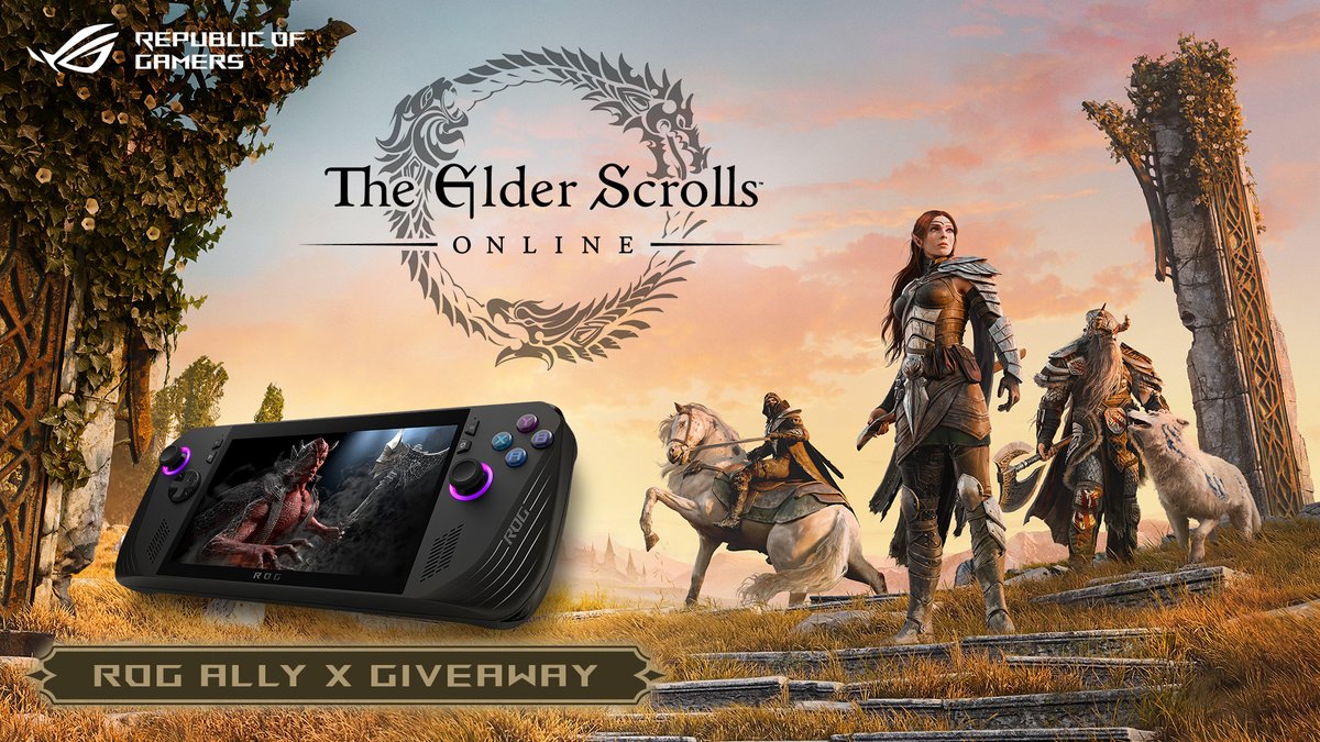 ROG Global (@asus_rog) on Twitter photo 🎉 ROG Ally X giveaway! 🎉
To celebrate 10 years of The Elder Scrolls Online, we’ve teamed up with <a href="/TESOnline/">The Elder Scrolls Online</a> for a special community giveaway!
Don’t miss your chance to win! Enter now 👉 rog.gg/GleamTESO 🎉 ROG Ally X giveaway! 🎉
To celebrate 10 years of The Elder Scrolls Online, we’ve teamed up with <a href="/TESOnline/">The Elder Scrolls Online</a> for a special community giveaway!
Don’t miss your chance to win! Enter now 👉 rog.gg/GleamTESO