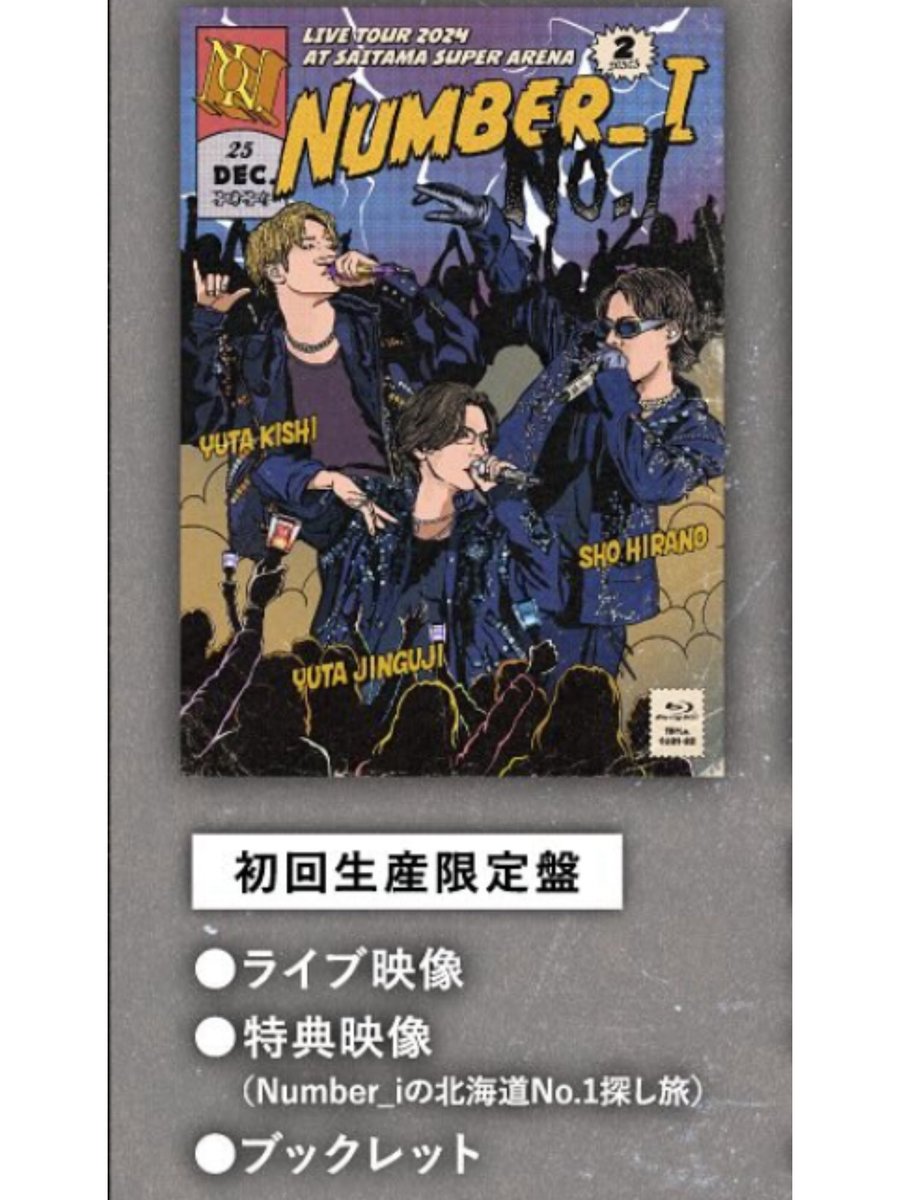 Number_i LIVE TOUR 2024 No.I 初回生産限定盤 Number_i LIVE TOUR