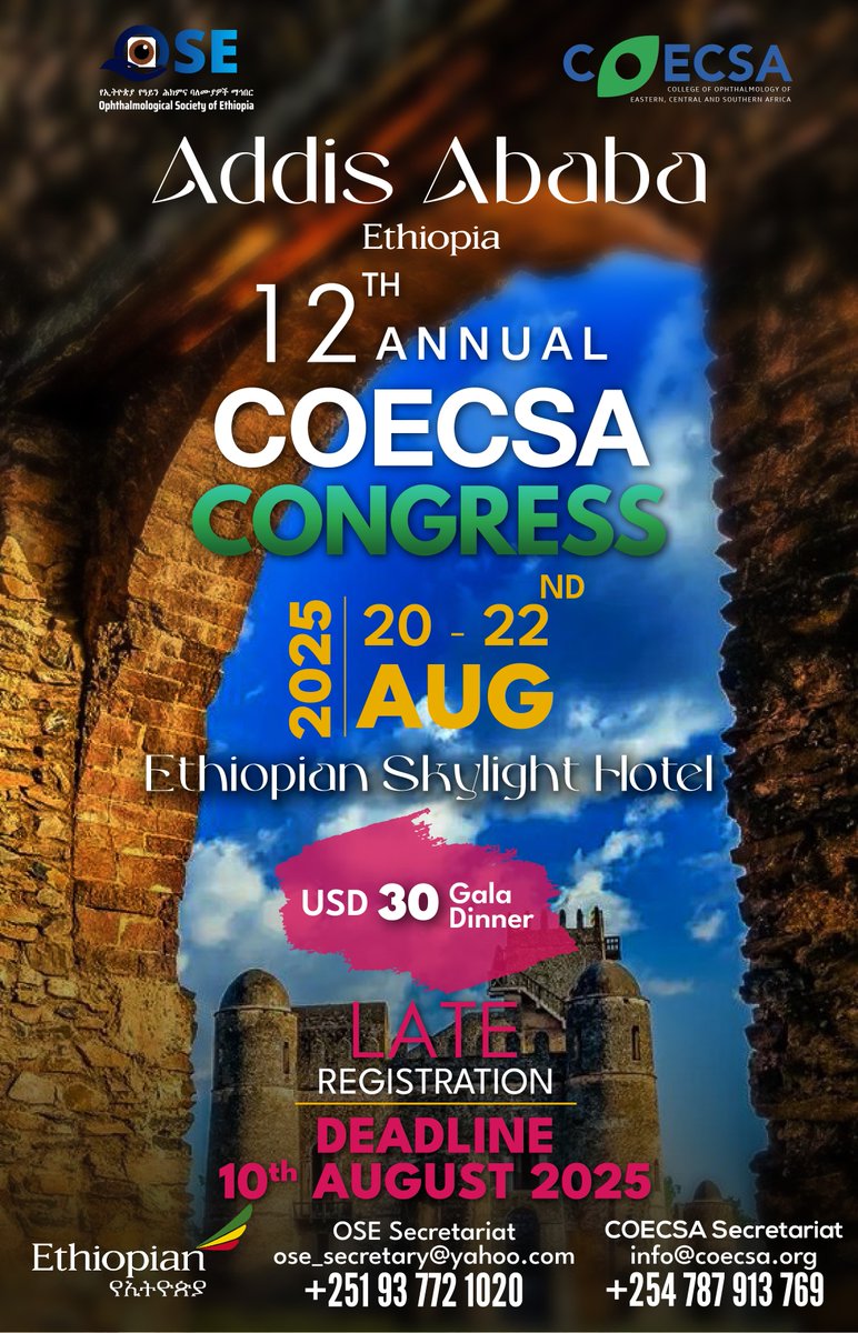 COECSA Late registration deadline. 
coecsa-congress.org/past-meetings-…