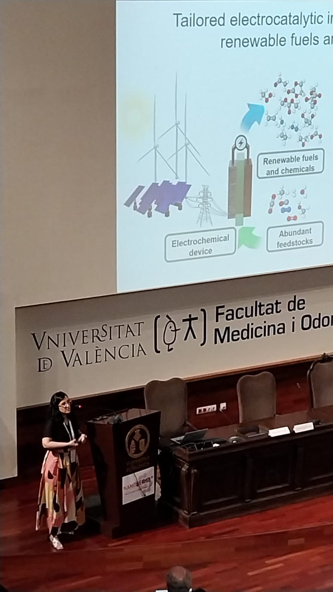 TeamNanoSeries's tweet image. 🔬 Plenary Talk | Day 2 at #NanoSeries2025
We're thrilled to host Prof. María Escudero-Escribano from ICN2, Spain, delivering a cutting-edge plenary on electrocatalysis and energy conversion nanomaterials. Inspiring insights into sustainable energy solutions!