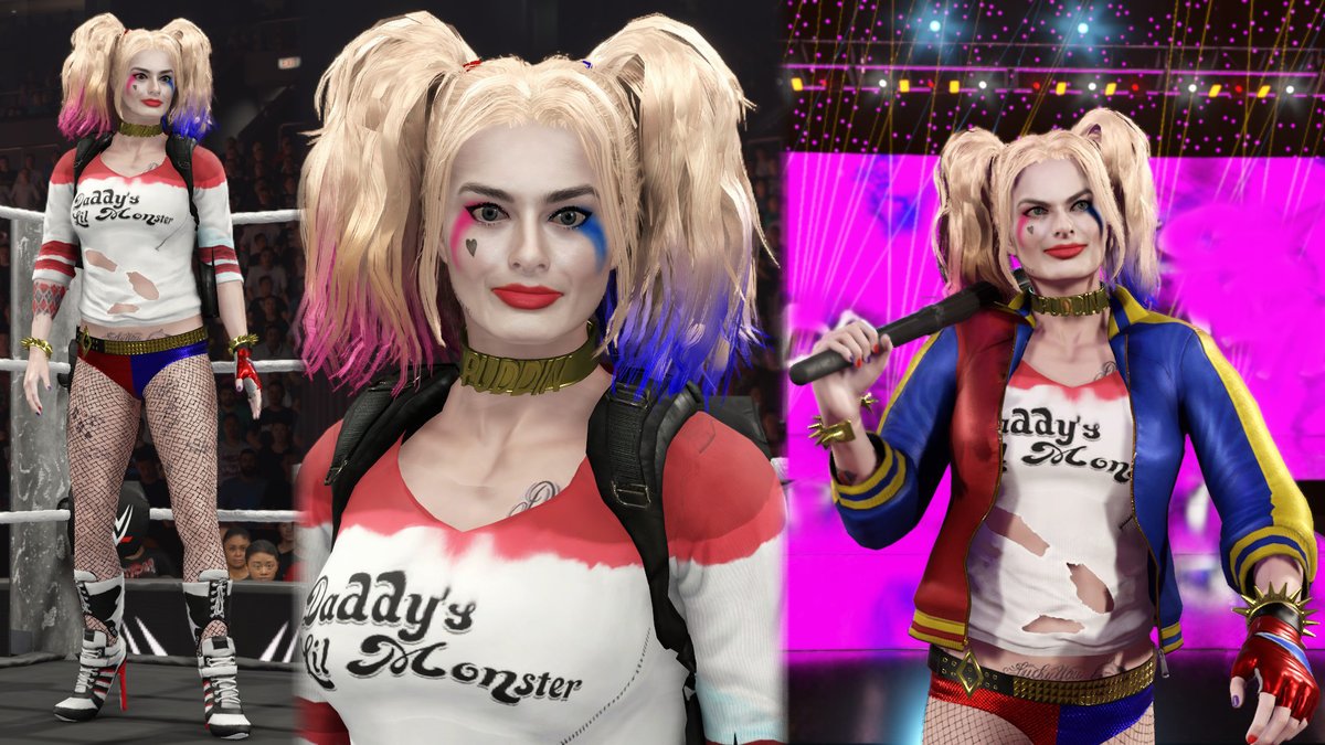 refatrahman16's tweet image. #MargotRobbie #HarleyQuinn #WWE2K25