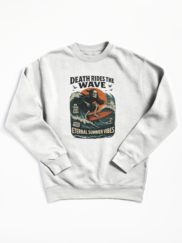 oneeyed_animal's tweet image. Surf’s up — even for the Grim Reaper.
Ride into eternal summer vibes with this bold vintage tee.

🛒 Available now on Redbubble: redbubble.com/shop/ap/171570…

#DeathRidesTheWave #VintageSurf #SurfOrDie #SkullStyle #RedbubbleArt