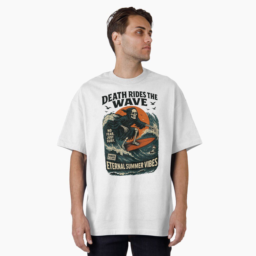 oneeyed_animal's tweet image. Surf’s up — even for the Grim Reaper.
Ride into eternal summer vibes with this bold vintage tee.

🛒 Available now on Redbubble: redbubble.com/shop/ap/171570…

#DeathRidesTheWave #VintageSurf #SurfOrDie #SkullStyle #RedbubbleArt