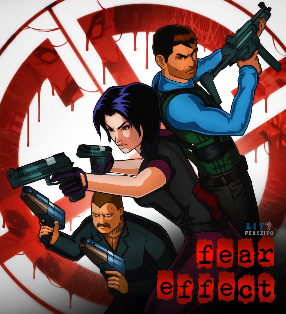 LitoPerezito's tweet image. 🖌️#FearEffect #HanaTsuVachel #RoyceGlas #JacobDecourt