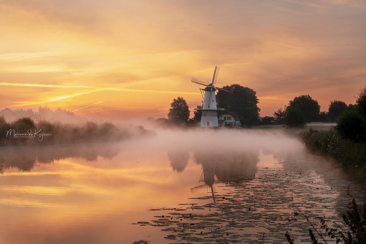 Goedemorgen en vanochtend weer vroeg op pad Richting Deil waar die mooie molen ( De Vlinder ) ook wel de parel van de Betuwe genoemd op de gevoelige plaat te zetten en zo te zien is dat aardig gelukt. #goedemorgen #Humberto