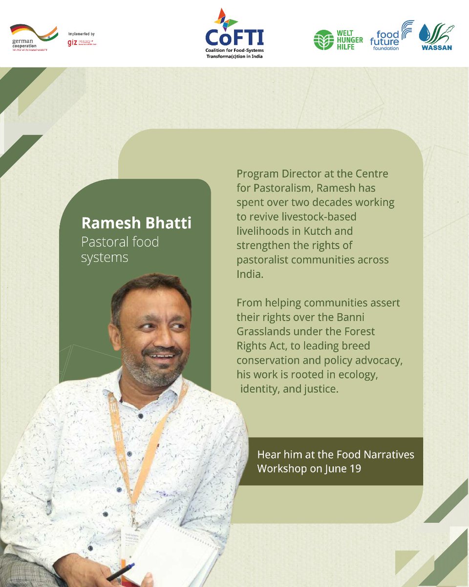Cofti_india's tweet image. What happens to food when coasts recede, rivers flood, and grazing lands vanish?
Panel 2 of our #FoodNarrativesWorkshop explores how climate shifts and ecological disruption reshape food cultures, livelihoods, and justice.
#FoodForChange #CoFTI #ClimateJustice #Agroecology