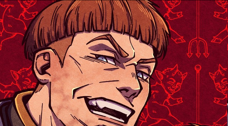 LollyDoom's tweet photo. More sneak peaks of the zine. 

My favorite unhinged bastard 😈

#kcdfanart #kcd2 #DryDevil https://t.co/N6xmnlnXjQ
