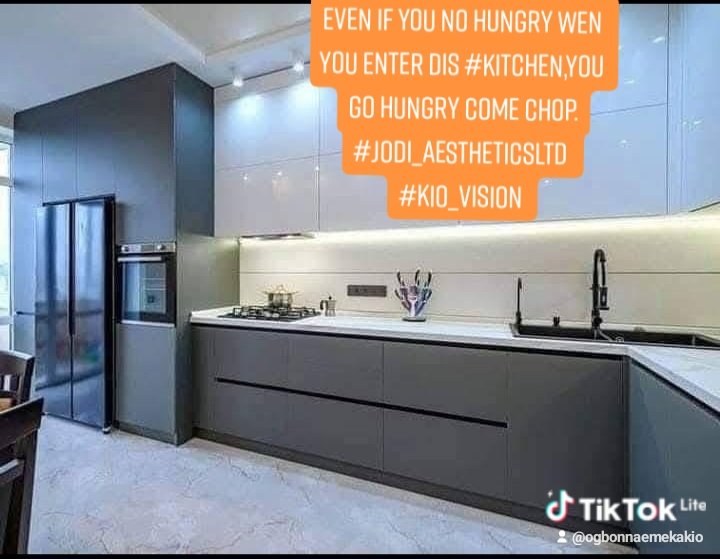 Check out this beautiful kitchen even if you no hungry wen you enter this #kitchen you go hungry by force.

#kitchenseries
#Jodi_aestheticsltd 
#kio_vision #kitchen #interiordecor #kitchentiles #kitchendeals #foodseries #FoodSafety #AbujaTwitterCommunity #abuja