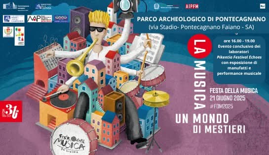 MuseoPontecagnano (@museomap) on Twitter photo ๐ณ๐ผFesta della Musica 2025 al Parco Archeologico di Pontecagnano (via Stadio)
Evento conclusivo Pikentia Echoes Lab.
sabato #21giugno 2025, ore 16.00 - 19.00
๐ซ ingresso libero
#FestadellaMusica | #FDM | #FDM2025 ๐ณ๐ผFesta della Musica 2025 al Parco Archeologico di Pontecagnano (via Stadio)
Evento conclusivo Pikentia Echoes Lab.
sabato #21giugno 2025, ore 16.00 - 19.00
๐ซ ingresso libero
#FestadellaMusica | #FDM | #FDM2025