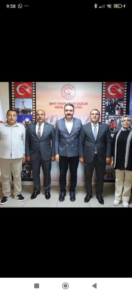 Bugün <a href="/TmsyGaziler/">T.M.S.Y GAZİ SAYILMAYANLAR</a> başkanımız  <a href="/ErtugrlGaziTmsy/">ERTUĞRUL GAZİ DEMİR</a> ve Yönetim Kurulu üyemiz Sn <a href="/Tmsyemin/">Emin Müçük</a>
<a href="/TmsyGaziler/">T.M.S.Y GAZİ SAYILMAYANLAR</a> üyemiz
 Sn Yasin koç ve eşi 
Sn <a href="/TMSYbilgekoc06/">TMSY bilge0606</a>
birlikte <a href="/tcailesosyal/">T.C. Aile ve Sosyal Hizmetler Bakanlığı</a> Şehit Yakınları ve Gaziler Genel Müdürü Sn <a href="/mhrmkurt/">Muharrem KURT</a> ziyaret edilmiştir.
Sn <a href="/mhrmkurt/">Muharrem KURT</a> ile
<a href="/TmsyGaziler/">T.M.S.Y GAZİ SAYILMAYANLAR</a> vatan