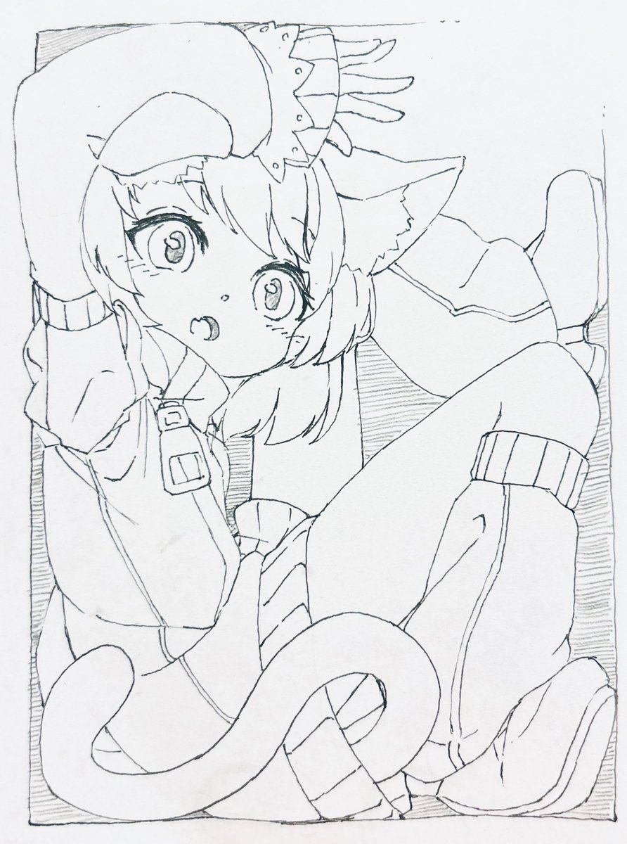 獣耳もふもふジャージメイド
#ねこのらくがき 