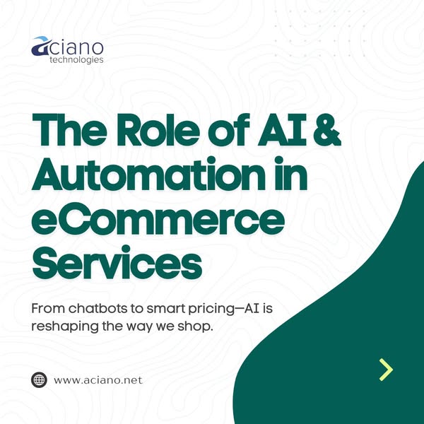 Aciano_Tech's tweet photo. AI &amp; Automation: The new power players in eCommerce.
https://t.co/3i3QePuGO9
#eCommerce #AI #Automation #RetailTech #ShopSmart #DigitalTransformation #OnlineShopping #TechTrends #FutureOfRetail #Chatbots #SmartPricing #FraudDetection #InventoryManagement #BusinessInnovation https://t.co/WMLpZT7UZc