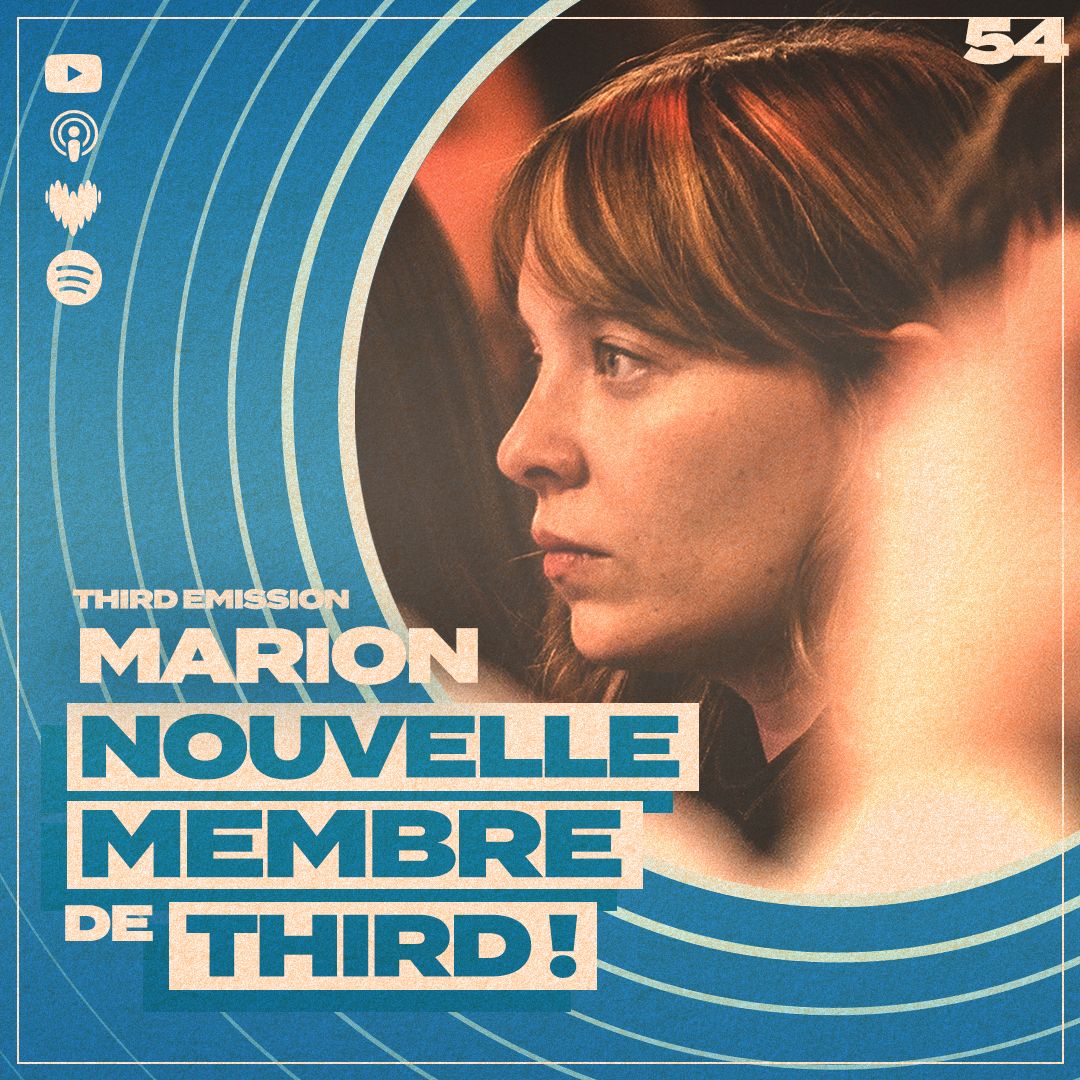 Un nouveau Third est disponible sur toutes les plateformes de podcasts. 

Cet épisode revêt un caractère particulier, car nous ne parlerons pas d'un livre, mais d'une personne, qui est présente parmi nous : Marion Millier, la nouvelle membre de l'équipe de Third !