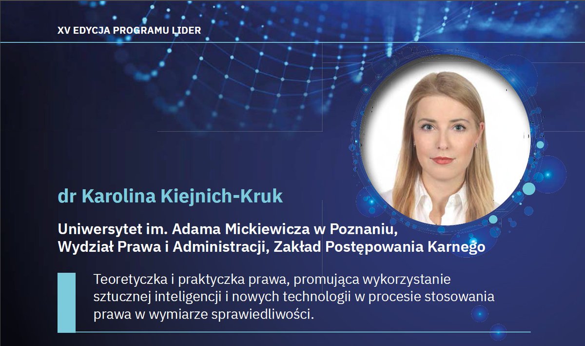 Życie Uniwersyteckie (@zuniwersyteckie) on Twitter photo Dr Adam Gorczyński (Wydział Chemii) i dr Karolina Kiejnich-Kruk (Wydział Prawa i Administracji z <a href="/UAM_Poznan/">UAM Poznań</a> znaleźli się w gronie laureatów programu LIDER NCBiR. Trafią do nich pieniądze na stworzenie i prowadzenie własnego zespołu badawczego.
Gratulujemy! Dr Adam Gorczyński (Wydział Chemii) i dr Karolina Kiejnich-Kruk (Wydział Prawa i Administracji z <a href="/UAM_Poznan/">UAM Poznań</a> znaleźli się w gronie laureatów programu LIDER NCBiR. Trafią do nich pieniądze na stworzenie i prowadzenie własnego zespołu badawczego.
Gratulujemy!