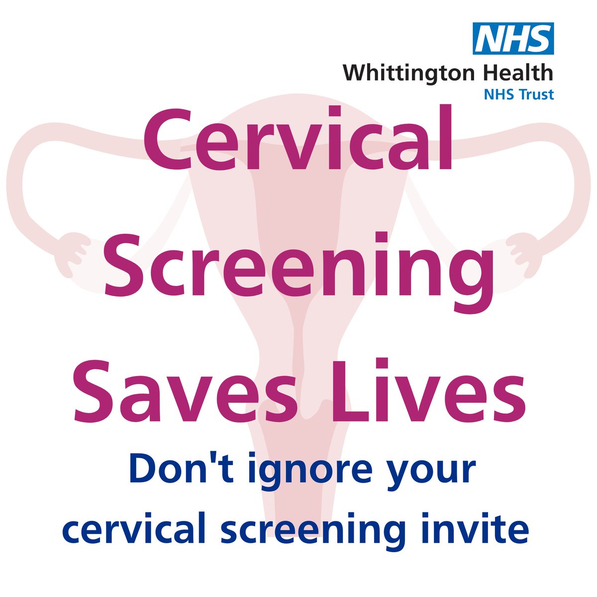 Got questions about cervical screenings?

It's Cervical Screening Awareness week. Our team will be in Whittington Hospital's atrium from 10am - 1pm answering questions on why it is important to have your screening &amp; ways your appointment can be made to be more comfortable.