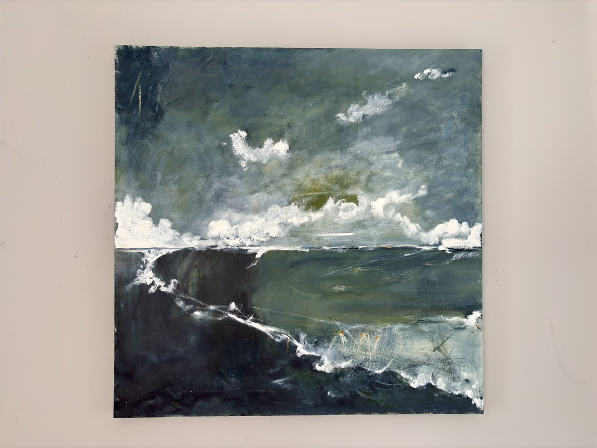 I’ve tried to add a little more definition to the waves and clouds. Think this is done!