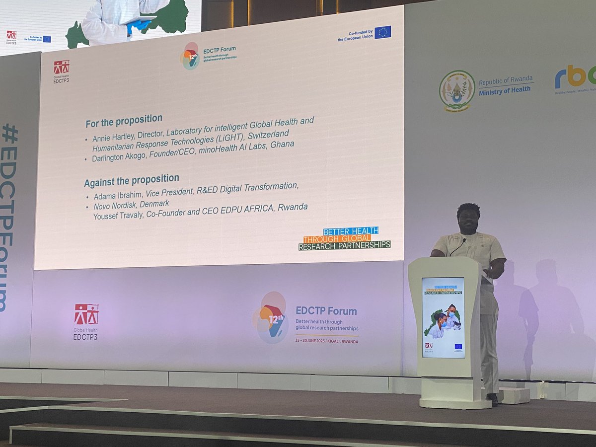 Digital Diagnostics for Africa Network (@didi4africa) on Twitter photo Brilliant minds, bold arguments and an exciting dynamic debate at #EDCTPForum2025 <a href="/minoHealth/">minoHealth AI Labs</a> <a href="/darlingtinho/">Darlington Akogo</a> Annie Hartley (LiGHT), Youssef Travaly (EDPU Africa):
❓Should African countries urgently invest in AI health tools & digitalisation?
What do you think? Brilliant minds, bold arguments and an exciting dynamic debate at #EDCTPForum2025 <a href="/minoHealth/">minoHealth AI Labs</a> <a href="/darlingtinho/">Darlington Akogo</a> Annie Hartley (LiGHT), Youssef Travaly (EDPU Africa):
❓Should African countries urgently invest in AI health tools & digitalisation?
What do you think?