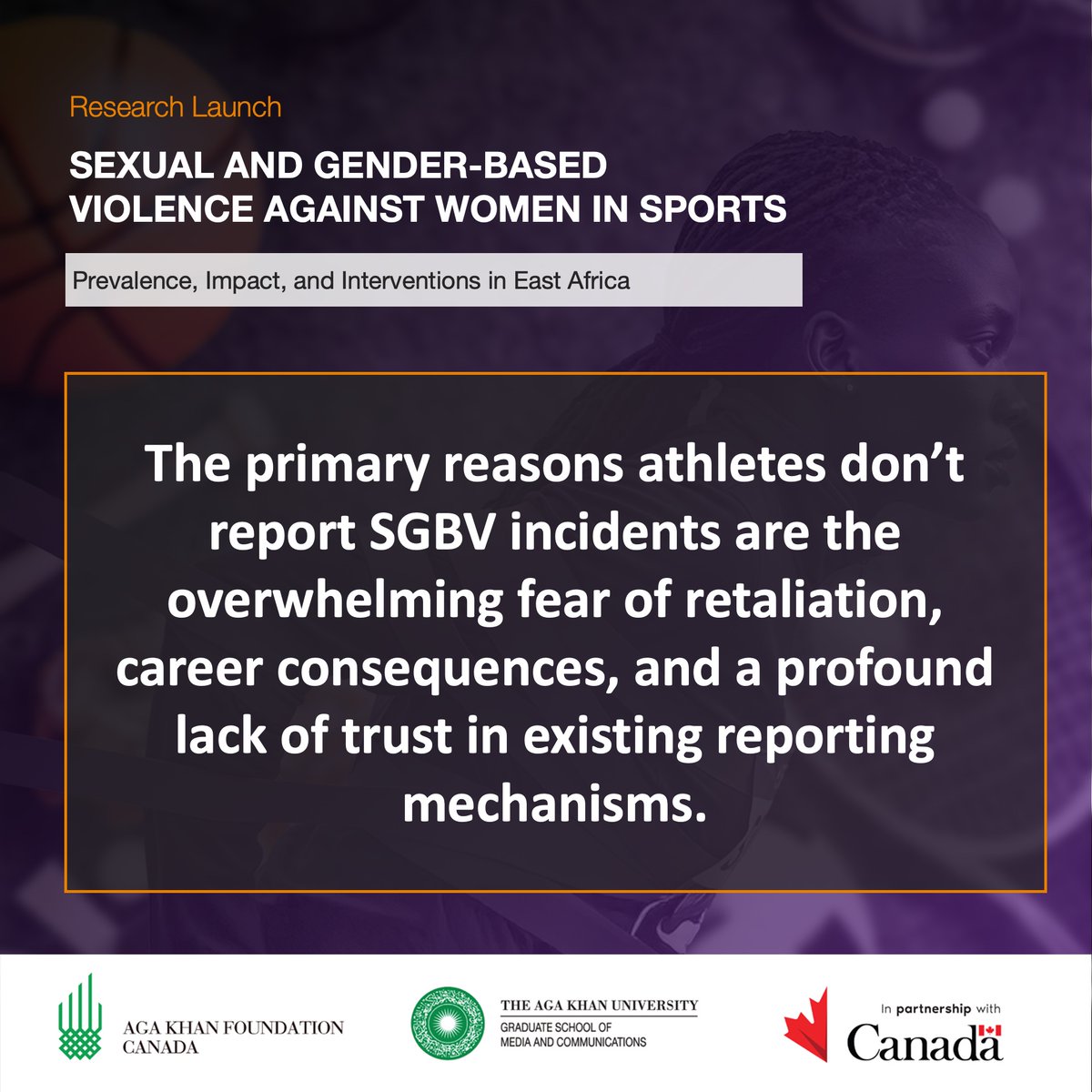 55% of reported perpetrators of Sexual and Gender-Based Violence in sports are those closest to the athletes — coaches, team officials, even teammates.  #SGBVInSports