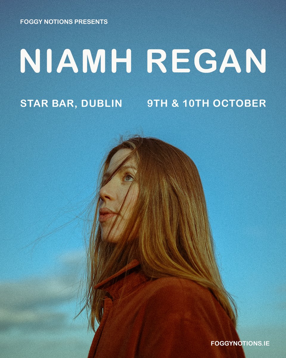 tickets.ie (@tickets_ie) on Twitter photo 🚨 𝗝𝗨𝗦𝗧 𝗔𝗡𝗡𝗢𝗨𝗡𝗖𝗘𝗗 🚨
The critically acclaimed <a href="/niamhreganmusic/">Niamh Regan</a> will perform two very intimate shows at Dublin's Star Bar on 9th & 10th October.
Tickets on sale Friday at 10am.
<a href="/foggynotions/">Foggy Notions</a>
<a href="/foggy_davidc/">David Connaughton // Foggy Notions</a> 🚨 𝗝𝗨𝗦𝗧 𝗔𝗡𝗡𝗢𝗨𝗡𝗖𝗘𝗗 🚨
The critically acclaimed <a href="/niamhreganmusic/">Niamh Regan</a> will perform two very intimate shows at Dublin's Star Bar on 9th & 10th October.
Tickets on sale Friday at 10am.
<a href="/foggynotions/">Foggy Notions</a>
<a href="/foggy_davidc/">David Connaughton // Foggy Notions</a>