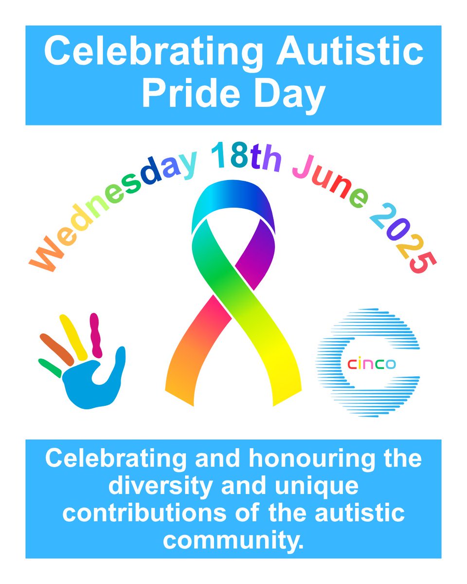 cincoamorltd's tweet image. Today on Autistic Pride Day, we celebrate the unique strengths and perspectives of autistic individuals. At Cinco, we know neurodiversity fuels innovation in tech and cybersecurity. Let’s build a world where every mind can thrive.

#AutisticPrideDay #NeurodiversityInTech #Cinco
