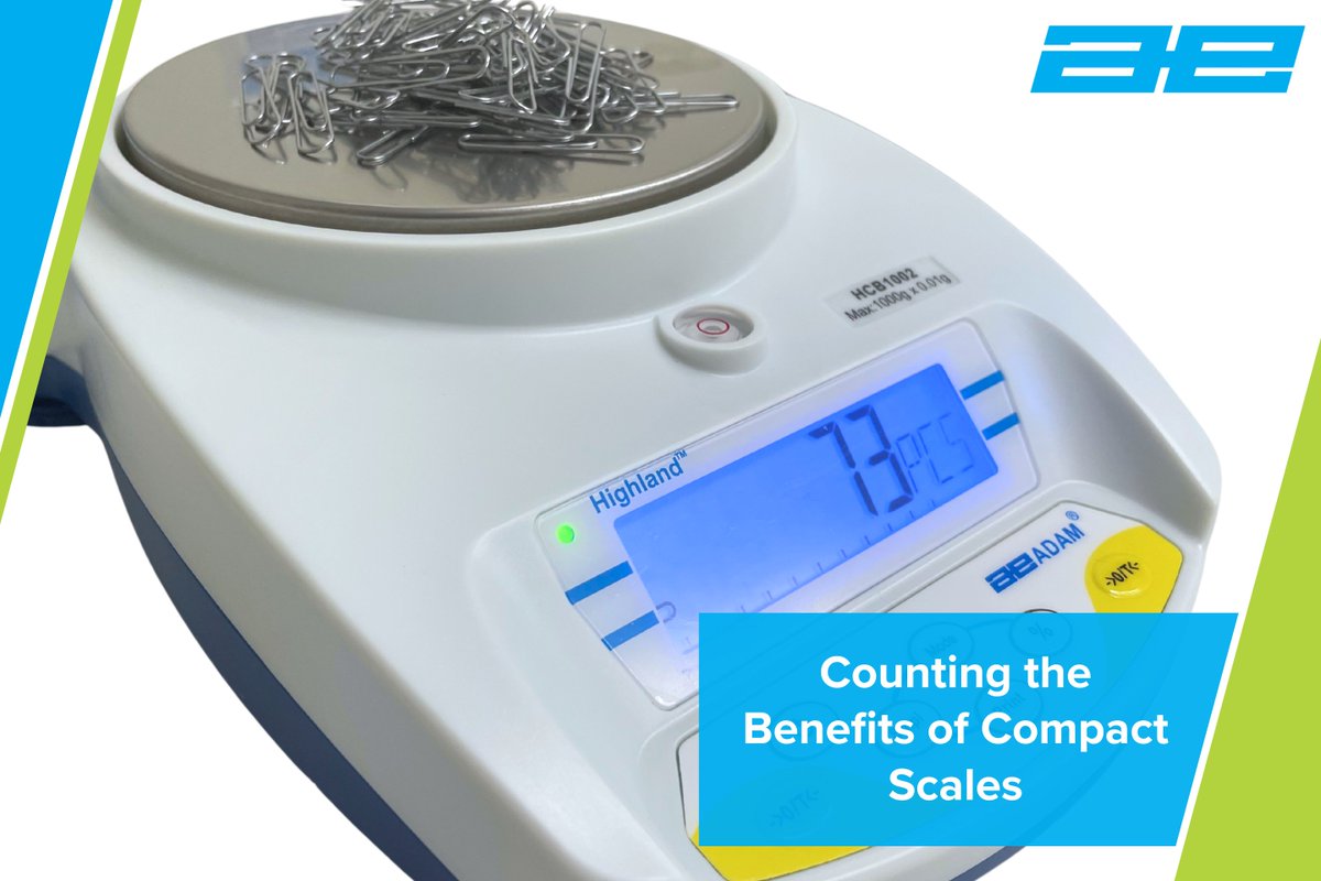 We're counting up the benefits of compact balances - Adam's Highland Precision Balances are multi-functional. Alongside regular weighing, the Highland can count parts, percentage weigh and perform accumulation, increasing their versatility: zurl.co/1xEpU #balances