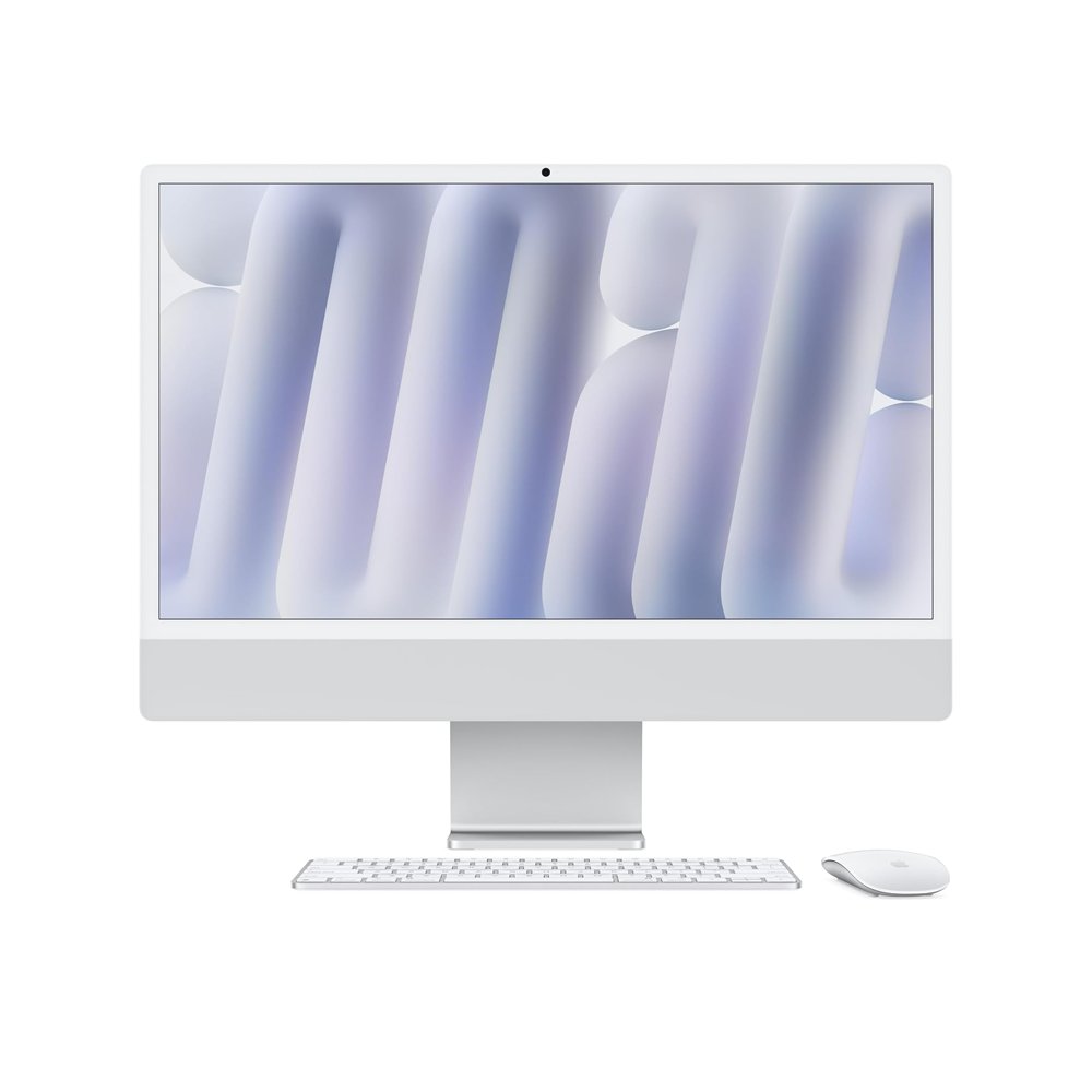 Apple iMac 24-inch

Apple M4 chip with 8-core CPU and 8‑core GPU
16GB Unified Memory, 256GB
24-inch 4.5K Retina display500 nits ,supports up to one billion colors
12MP Center Stage camera, three studio-quality mics, and six speakers with Spatial Audio

$2105