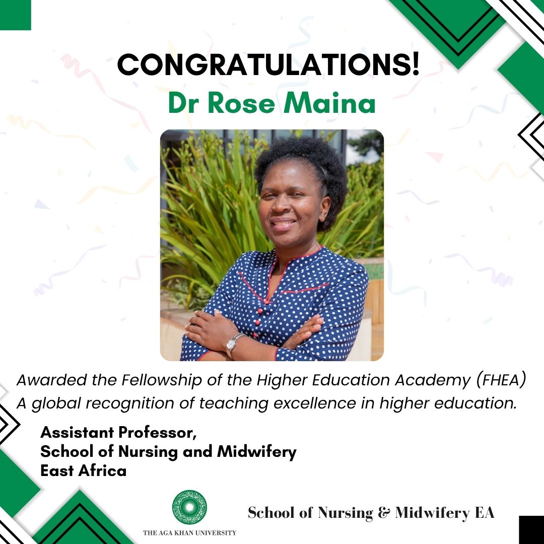 akusonamea's tweet image. 🎉 Join us in celebrating @rozzyke1 on earning the Fellowship of the Higher Education Academy (FHEA)!

She now joins 200,000+ global Fellows, including 178 from @AKUGlobal and IIS.

@DrENdirangu  #AKUProud #TeachingExcellence #FacultySpotlight