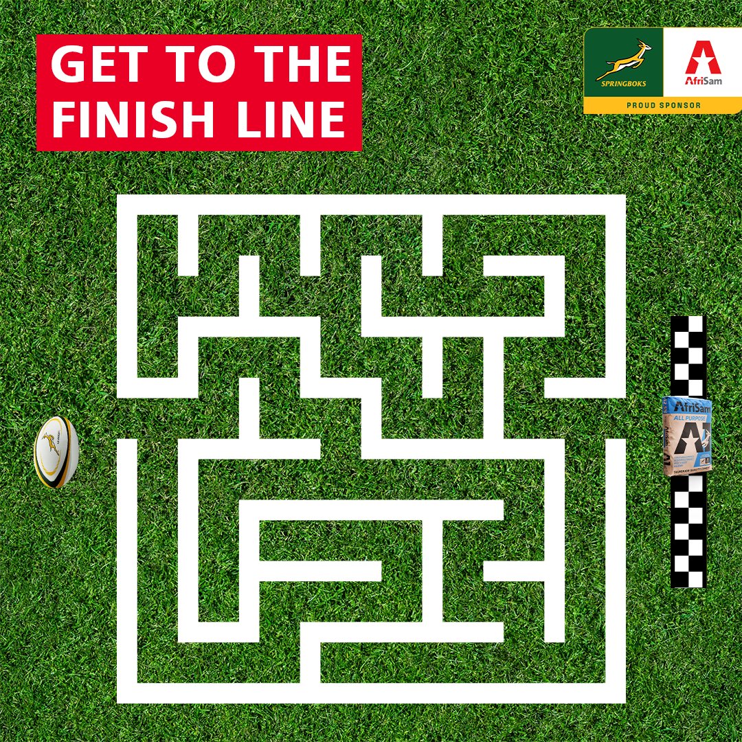 Paving the way to victory is our goal. Help the ball to the finish line and you could be the winner of a R500 cash prize. Screenshot your entry and share in the comments to enter.  bit.ly/44uGMKS Ts &amp; Cs apply.
#AskForAfriSam #ForeverGreenForeverGold