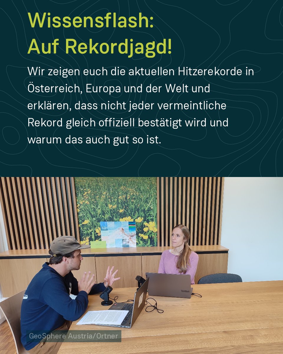 GeoSphere_AT's tweet image. Auf der Karte seht ihr die Hitzerekorde in Europa - ob da wohl dieses Jahr einer fällt?🥵🌡
Wir haben zum Thema Hitzerekorde auch einen Wissensflash aufgenommen (Seite 2). Das solltet ihr euch unbedingt anhören! 🎧🎙
Hier der Link direkt zur Folge: geosphere.at/de/aktuelles/p…
