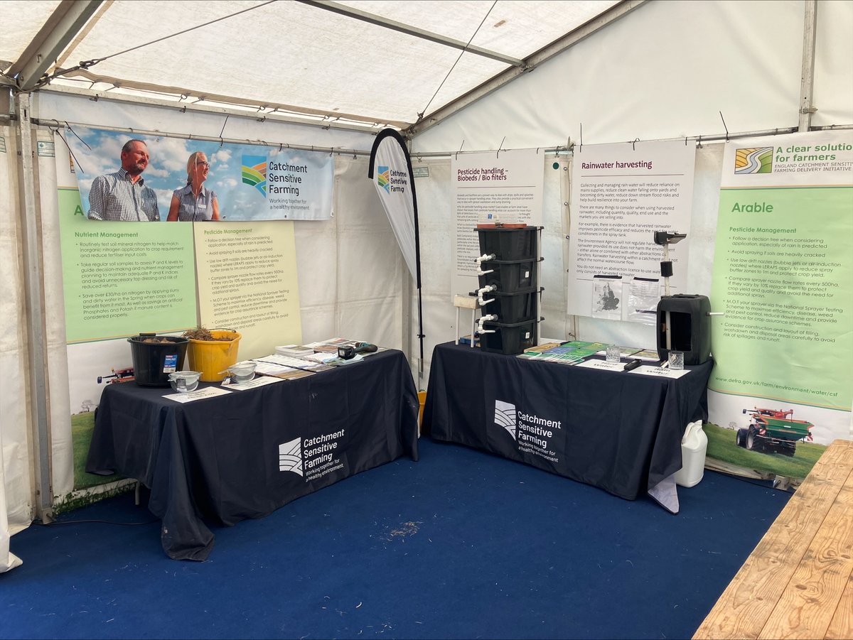 📣 Our Catchment Sensitive Farming advisers are at the Lincolnshire Show today and tomorrow! 

🚜 Visit us in the Association Drainage Boards tent in the Countryside area to talk environment friendly farming.

#LincolnshireShow #CSF #Farming #LincsShow25