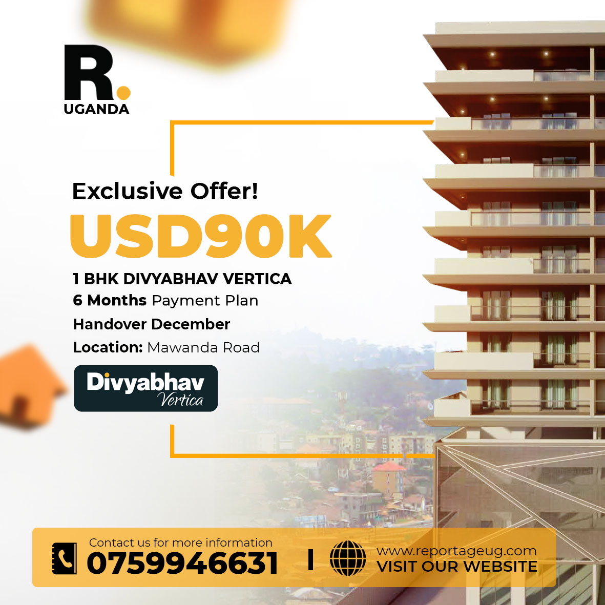 Reportage Properties Uganda Ltd (@reportageug) on Twitter photo Exclusive Offer!
๐ Call: 0759 946 631
๐ง Email: info@reportageug.com
๐ reportageug.com
#reportage #reportageug #uganda #africa #kololo2025 Exclusive Offer!
๐ Call: 0759 946 631
๐ง Email: info@reportageug.com
๐ reportageug.com
#reportage #reportageug #uganda #africa #kololo2025