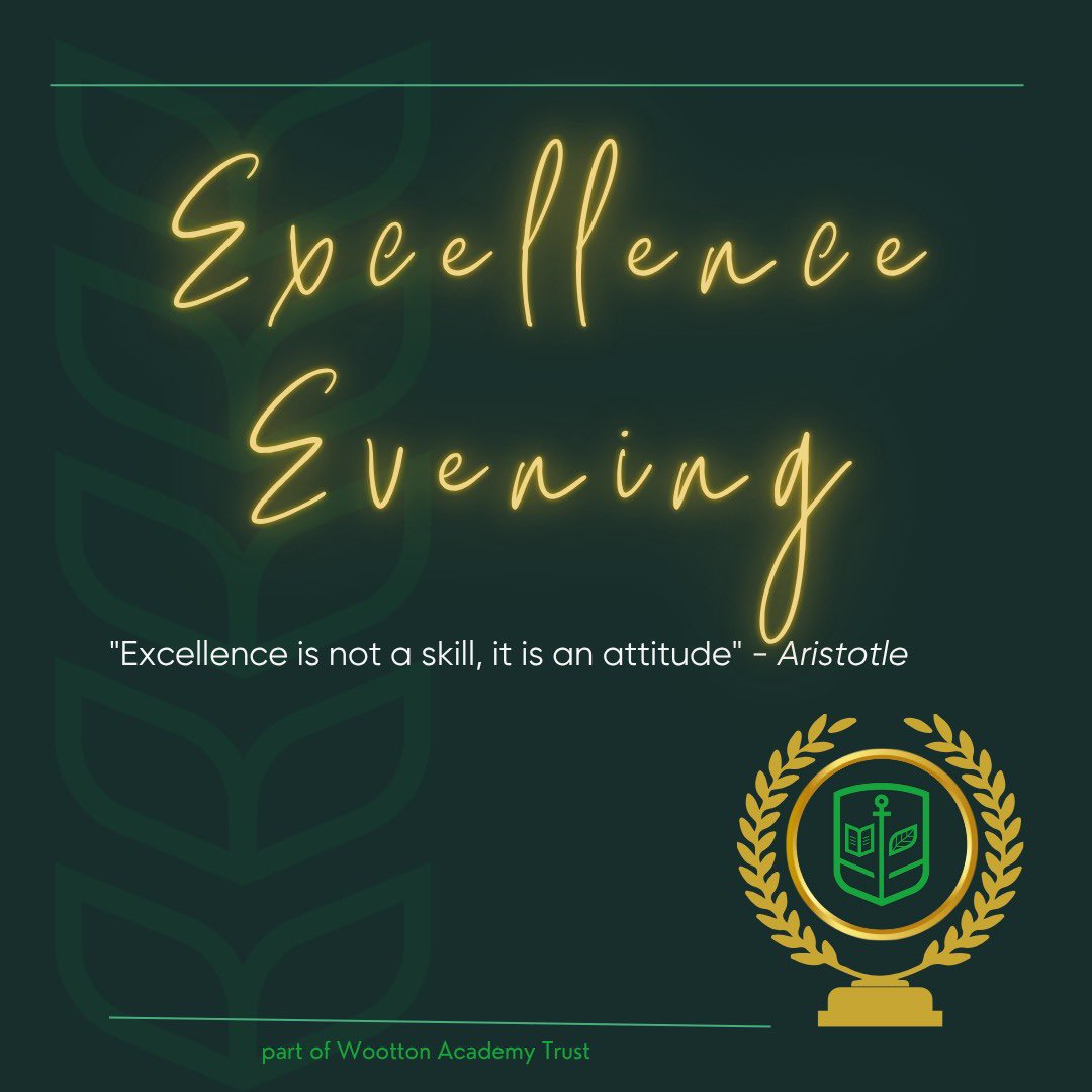 WoottonAcademy's tweet photo. A fantastic evening celebrating our amazing Year 9 students at Wootton Upper School! Awards for excellence, progress & contribution across the year. Huge congratulations to all โ weโre so proud of you! ๐๐ #WoottonUpper #ExcellenceEvening #Year9 https://t.co/ZbTOHHvXvl